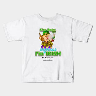 Kiss But... I'm Buffalo Irish Kids T-Shirt